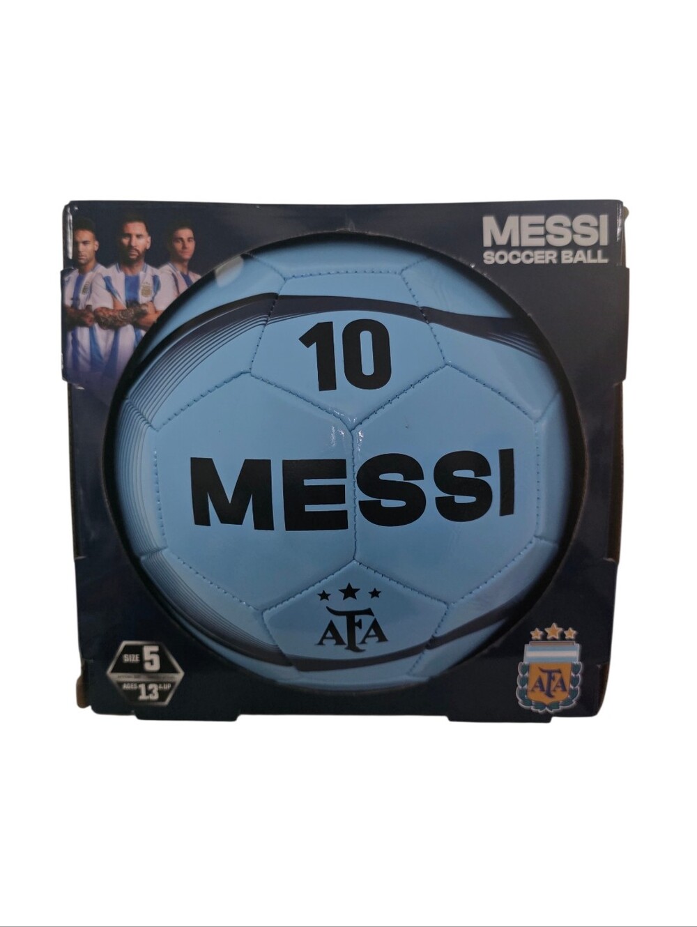 Icon Sports Official Licensed AFA Messi #10 Soccer Ball Light Blue  Size 5